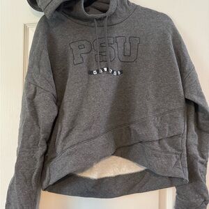 Nike Penn State Gray Crop Hoodie